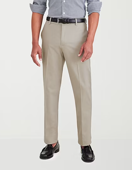 Docker's Mens Classic fit Chinos Pants 31 / 30 Beige Solid