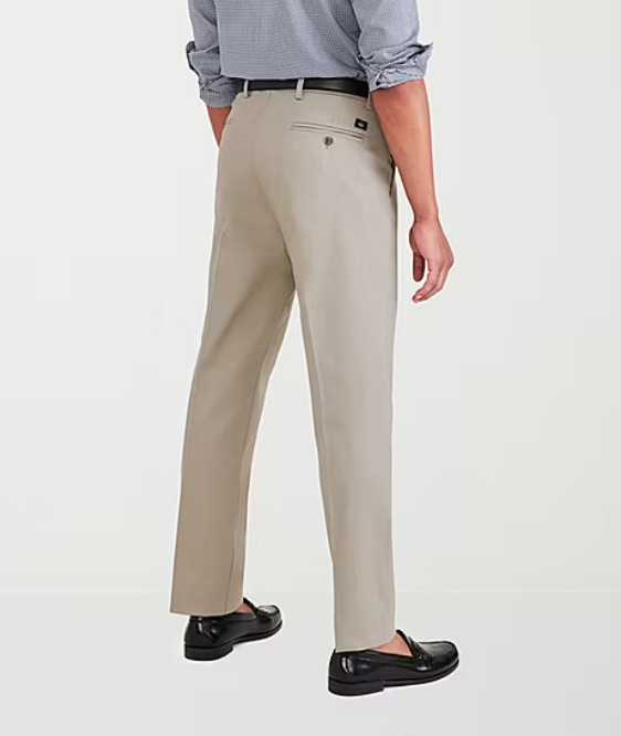 Docker's Mens Classic fit Chinos Pants 31 / 30 Beige Solid
