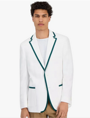Tommy Hilfiger Mens Modern fit Sport Coat Blazer 36 R White Green