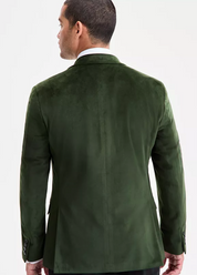 Bar Iii Mens Slim fit Sport Coat Blazer 40 S Green Solid Stretch