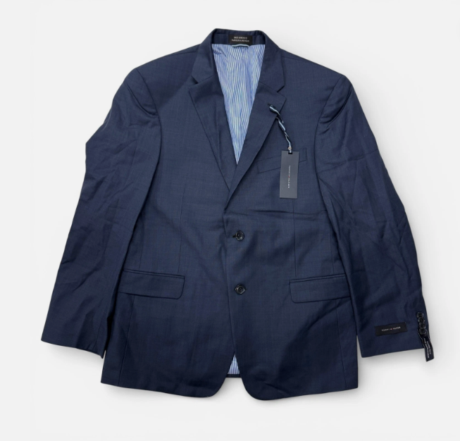 Tommy Hilfiger Mens Modern fit Sport Coat Blazer 38 S Navy Blue Solid