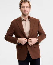 Michael Kors Mens Classic fit Sport Coat Blazer 48 R Brown Solid