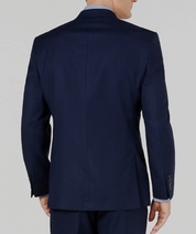 Marc New York Mens Slim fit Suit Jacket Blazer 40 S Navy Blue Birdseye