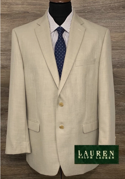 Lauren Ralph Lauren Mens Modern fit Sport Coat Blazer 36 S Beige