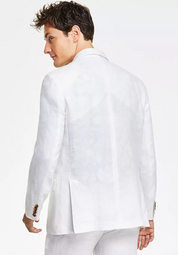 Club Room Mens Classic fit Sport Coat Blazer XL White Solid