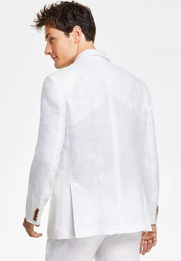 Club Room Mens Classic fit Sport Coat Blazer XL White Solid