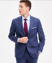 Tommy Hilfiger Mens Modern fit Sport Coat Blazer 46 R Navy Blue Solid Stretch