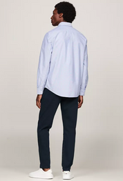 Tommy Hilfiger Mens Regular fit Dress Shirt XL Long Sleeve Blue