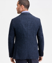 Ted Baker Mens Modern fit Wool Knit Suit Jacket Blazer 42 R Navy Blue Solid
