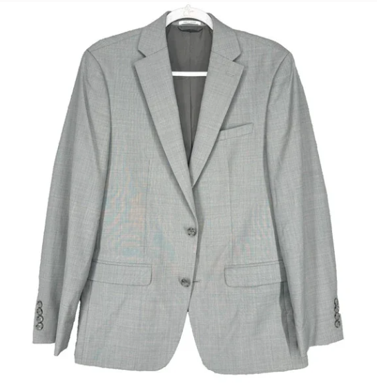 Bar III Mens Slim fit Sport Coat Blazer 44 R Light Grey