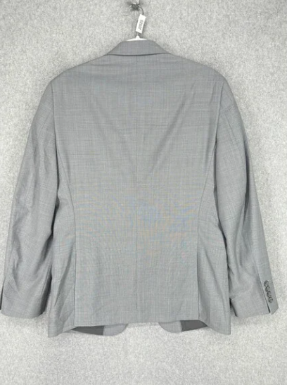 Bar III Mens Slim fit Sport Coat Blazer 44 R Light Grey
