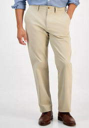 Club Room Mens Straight fit Chinos Pants 36 / 30 Beige Solid