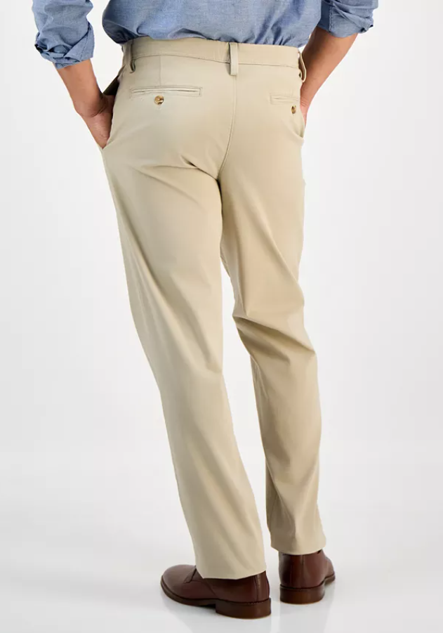 Club Room Mens Straight fit Chinos Pants 36 / 30 Beige Solid