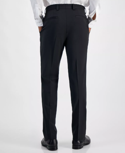 Hugo Boss Mens Modern fit Dress Pants 30 / 32 Black Solid Stretch