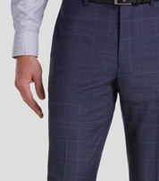 Calvin Klein Mens Slim fit Dress Pants 36 / 32 Navy Blue Check