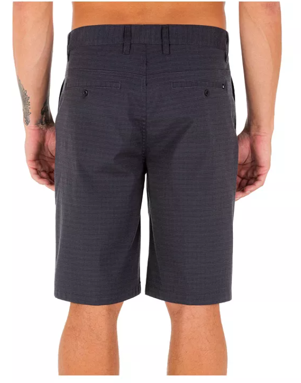 Hurley Mens Regular fit Casual Shorts 34 Black Plaid
