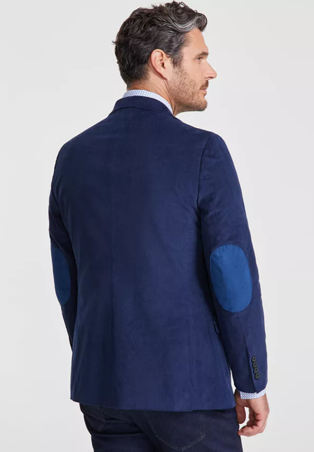 Nautica Mens Modern fit Sport Coat Blazer 38 S Navy Blue Solid