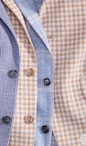 Tommy Hilfiger Mens Modern fit Sport Coat Blazer 46 R Beige Check