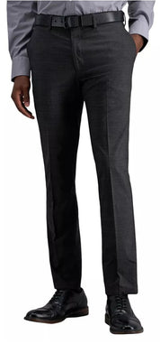 Kenneth Cole Reaction Mens Slim fit Dress Pants 31 / 30 Charcoal Grey Plaid