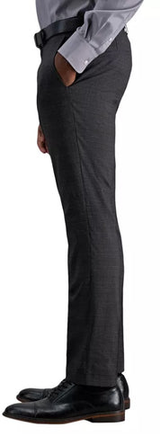 Kenneth Cole Reaction Mens Slim fit Dress Pants 31 / 30 Charcoal Grey Plaid
