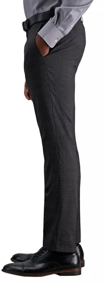 Kenneth Cole Reaction Mens Slim fit Dress Pants 36 / 30 Black Solid Stretch