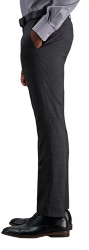 Kenneth Cole Reaction Mens Slim fit Dress Pants 36 / 30 Charcoal Grey Plaid