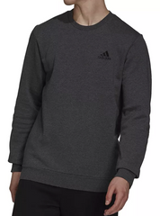Adidas Mens Regular fit Long Sleeve Crewneck Sweatshirt Small Charcoal Grey