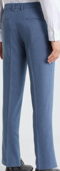 Kenneth Cole Reaction Mens Slim fit Performance Dress Pants 40 / 30 Blue Solid