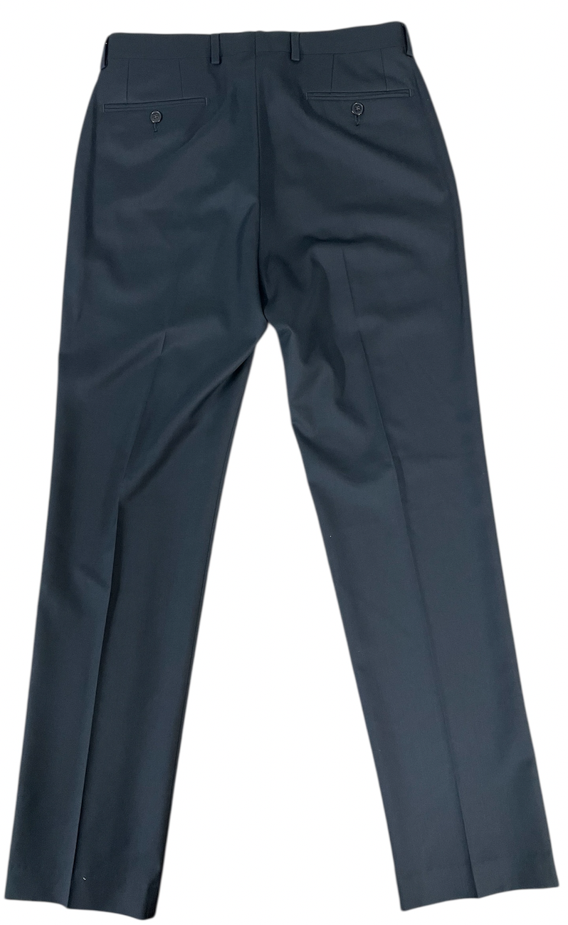 Calvin Klein Mens Slim fit Dress Pants 32 / 32 Navy Blue Solid Stretch