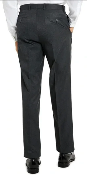 Van Heusen Men Classic fit Dress Pants 38 / 30 Charcoal Grey Stretch