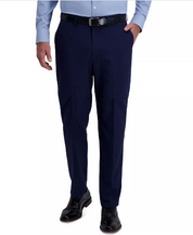 Haggar Mens Classic fit Dress Pants 36 / 29 Blue Solid