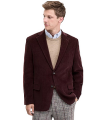 Tommy Hilfiger Mens Modern fit Corduroy Sport Coat Blazer 44 R Brown