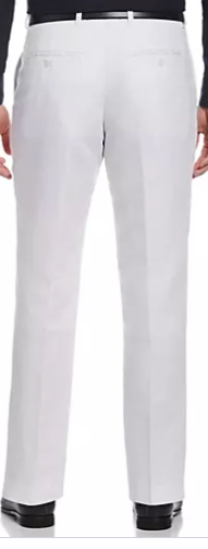 Perry Ellis Mens Modern fit Dress Pants 34 / 34 Bright White Solid
