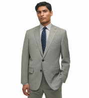 Brooks Brothers Mens Classic fit Suit Jacket Blazer 42 R Light Grey Solid