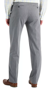 Nautica Mens Modern fit Dress Pants 30 / 32 Light Grey Solid Stretch