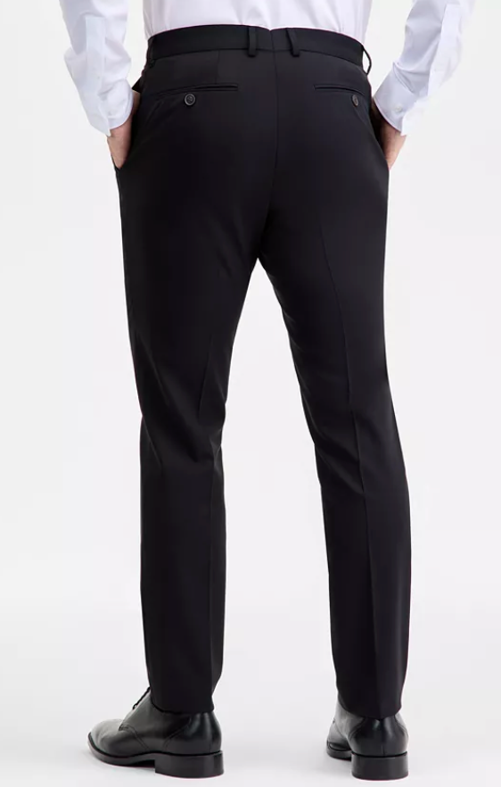 Ted Baker Mens Modern fit Dress Pants 32 / 32 Black Solid