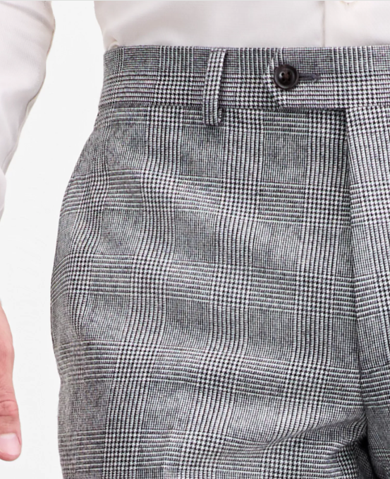 Ted Baker Mens Modern fit Dress Pants 32 / 30 Black White Plaid Stretch