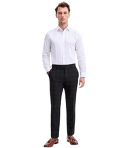 Bar Iii Mens Slim fit Dress Pants 33 / 30 Dark Green Plaid Stretch