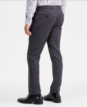 Ted Baker Mens Modern fit Dress Pants 34 / 34 Charcoal Grey Solid Stretch
