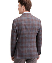 Ted Baker Mens Modern fit Sport Coat Blazer 38 R Brown Blue Plaid Wool
