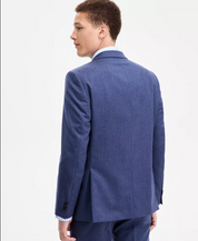 Tommy Hilfiger Mens Modern fit Suit Jacket Blazer 42 S Navy Blue Solid Stretch
