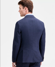 Ted Baker Mens Modern fit Suit Jacket Blazer 38 R Navy Blue Solid Stretch
