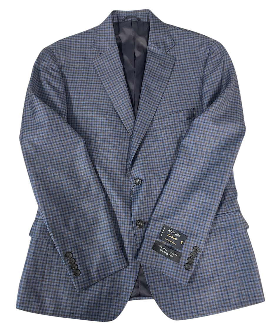 The Men's Store At Bloomingdale's Mens Regular fit Sport Coat Blazer 42 R Blue