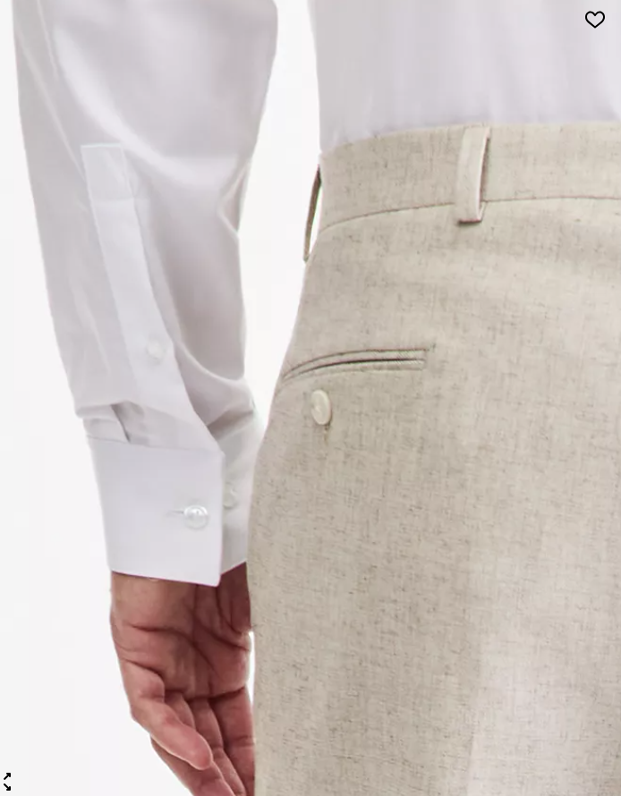 Michael Kors Mens Classic fit Dress Pants 32 / 30 Beige Solid Stretch