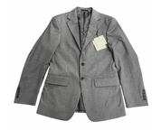 Calvin Klein Mens Slim fit Sport Coat Blazer 36 S Mid Grey Solid Stretch