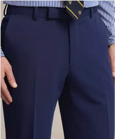Polo Ralph Lauren Mens Classic fit Dress Pants 36 / 34 Navy Blue Solid