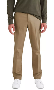 Dockers Mens Slim Fit fit Cotton Chinos 34 / 29 Beige Solid