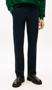 Tommy Hilfiger Mens Classic fit Chino Pants 36 / 36 Navy Blue Solid Stretch