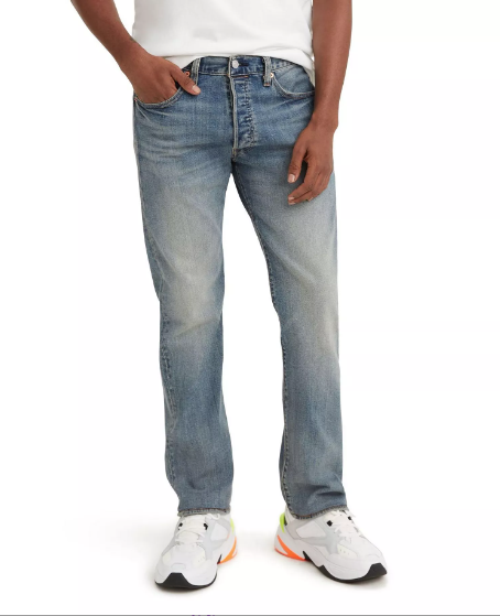 Levi's Men's 501® Original Fit Button Fly Stretch Jeans 34 x 34