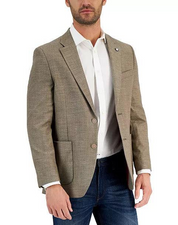 Nautica Mens Modern fit Sport Coat Blazer 44 S Beige Stretch